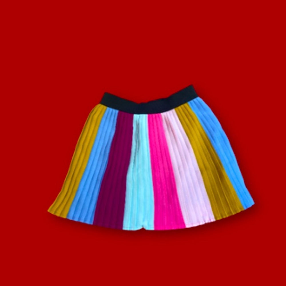 Fun Multicolored pleaded skirt!